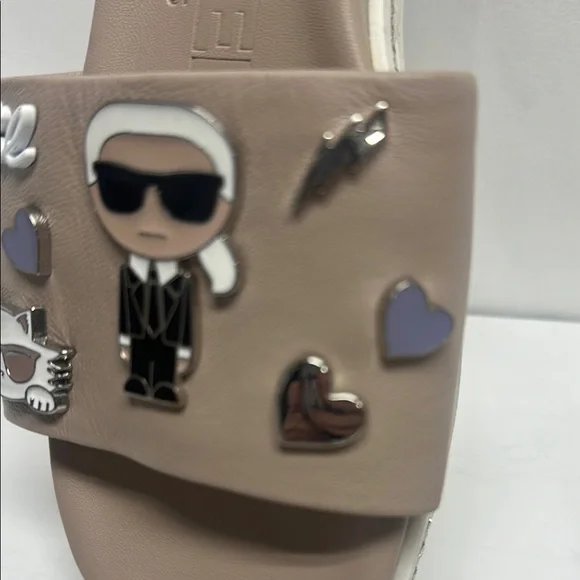 Karl Lagerfeld Tan Jeslyn Sandals with Modern Design - Picture 3 of 9